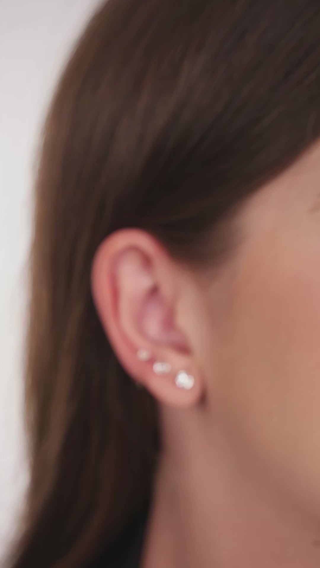 Trio de Ponto de Luz Redondo em Prata 925